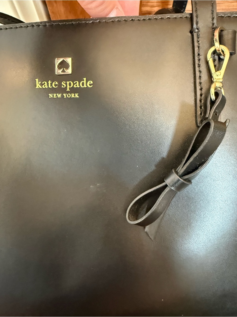 kate spade New York Black Leather Tote Bag - Picture 6 of 15